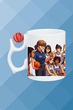 Basketboll Toplu Basket Sever Kupa Bardak Çay Kahve Fincanı Oyuncu Koçu-15