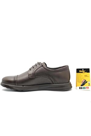 Forex 2918 Dr.Tavsiyeli Hakiki Deri Erkek Klasik Ayakkabı KAHVE