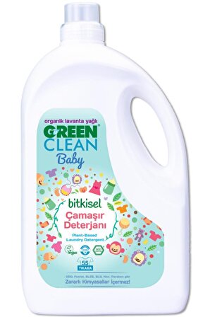 U Green Clean Baby Bitkisel Çamaşır Deterjanı Organik Lavanta Yağlı 2,75 lt