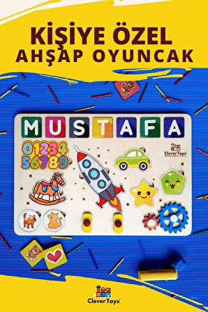 Eğitici Ahşap Yap Boz Oyuncak (HAYVANLAR, SAYİLAR VE ARAÇ ŞEKİLLER)Tak Çıkar Puzzle Yapboz