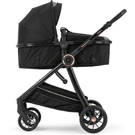 Comfy Luxury Süspansiyonlu Travel Sistem Bebek Arabası Oto Koltuklu Taşıma Puset Siyah