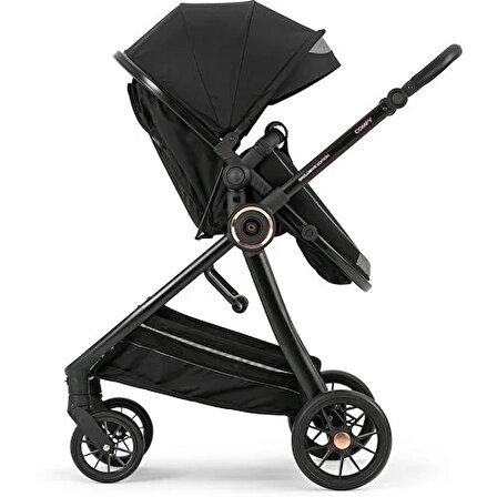 Comfy Luxury Süspansiyonlu Travel Sistem Bebek Arabası Oto Koltuklu Taşıma Puset Siyah