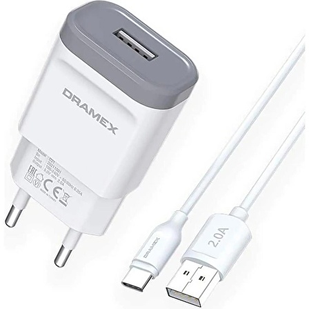 Dramex D21T Usb Giriş Başlık Type-c Kablosu Set 2.0Amper