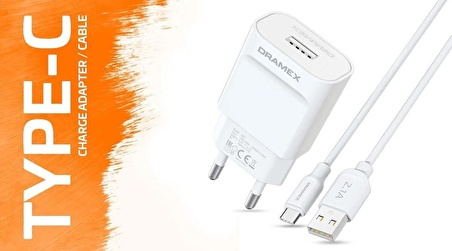 Dramex D21T Usb Giriş Başlık Type-c Kablosu Set 2.0Amper