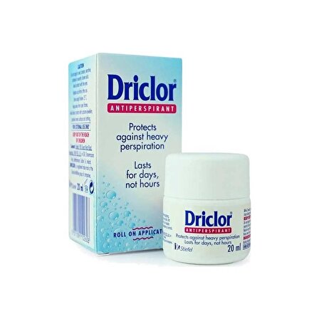 Driclor Antiperspirant Ter Önleyici Leke Yapmayan Roll-On Deodorant 20 ml
