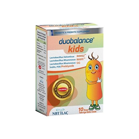 Duobalance Kids Probiyotik Mikroorganizma Ve Prebiyotik İçeren Takviye Edici Gıda 10 Saşe
