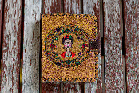 Frida Desenli Küçük Boy Kadın Cüzdanı