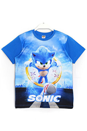 Kirpi Sonic The Hedgehog T-shirt Mavi Renk