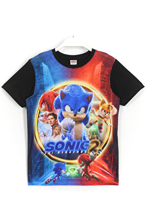 Kirpi Sonic The Hedgehog 2 T-shirt Siyah Renk