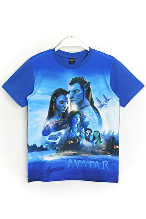 3d Avatar Baskılı Erkek Çocuk T-shirt Saks