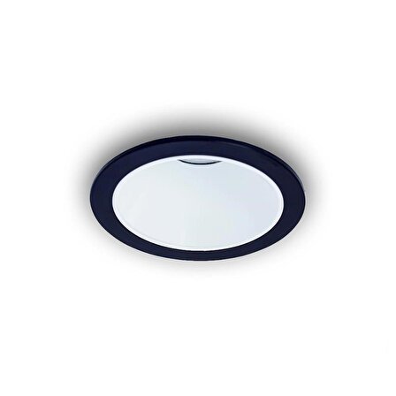 4,5W 6500K (Beyaz Işık) G10 Duylu Yuvarlak Gömme Spot Armatür (siyah - beyaz)