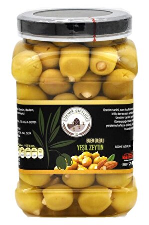 Badem Dolgulu Yeşil Zeytin - Bademli Zeytin 1 KG