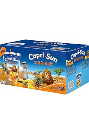 Capri Sun Safari Meyva Suyu 200 Ml X 20 Adet