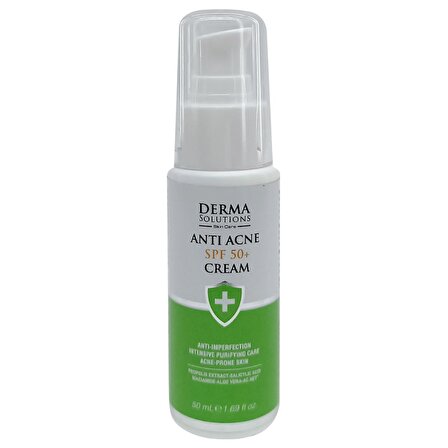 DermaSolutions Anti Acne SPF 50+ Güneş Koruyucu - Akneli Ciltelere Özel Güneş Koruyucu