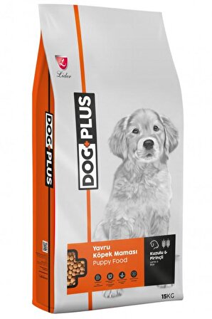 Dogplus Plus Kuzu Etli-Pirinçli Tüm Irklar Yavru Kuru Köpek Maması 15 kg