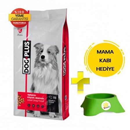 Dogplus Plus Kuzu Etli-Pirinçli Büyük Irk Yetişkin Kuru Köpek Maması 15 kg