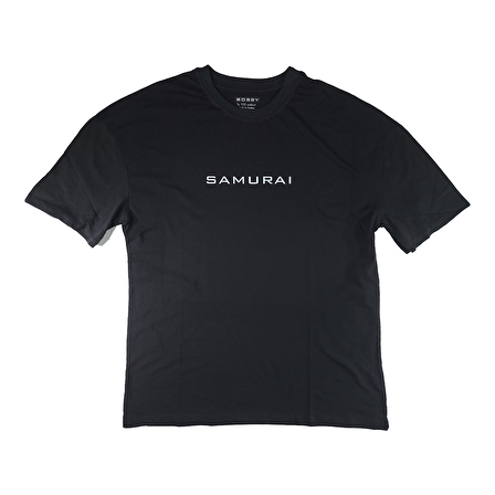 Samurai Baskılı Unisex Oversize T-Shirt