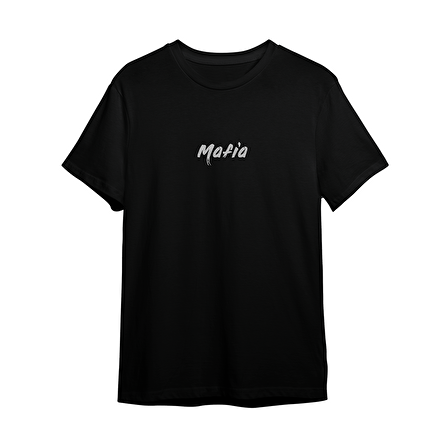 Mafia Baskılı Unisex Oversize T-Shirt