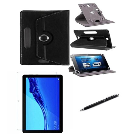 TCL Tab 7 LITE  7" Standlı Tablet Kılıfı+Nano Kırılmaz Ekran Koruyucu+Dokunmatik Kalem