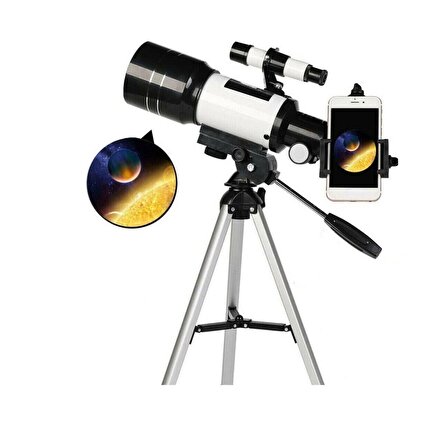 Profesyonel Astronomik Monoklüler 150x Büyütme Teleskop - F30070m