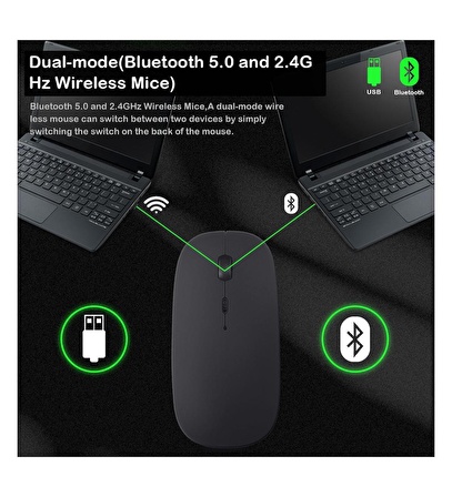 Vorcom S12 10.1 Inç Uyumlu Slim Şarjlı Bluetooth Klavye ve Mouse Seti