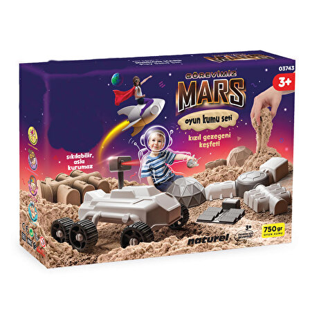 Görevimiz Mars Uzay Oyun Kumu Kalıplı 8 Parça Uzay Kalıplı Oyun Seti