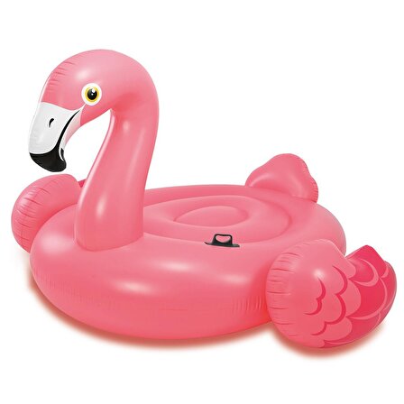Dev Boy Pembe Şişme Flamingo Havuz Ve Deniz Yatağı