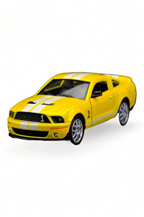 Metal Model Ford Lisanslı Die-Cast Araç 1,36 Çek Bırak Kapı Aç Kapa 2007 Ford Mustang Shelby Gt500