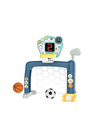 Futbol Kalesi Basketbol Potası Ve Golf Seti 3 Oyun 1 Arada Set