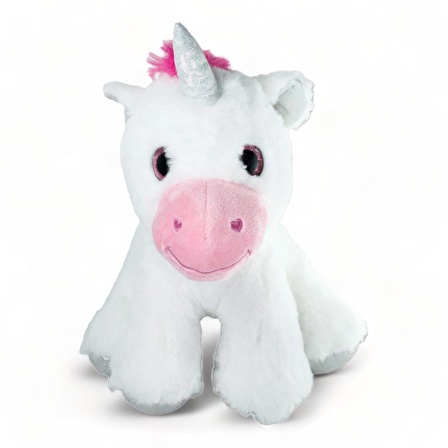 Peluş Unicorn Tek Boynuzlu At Beyaz