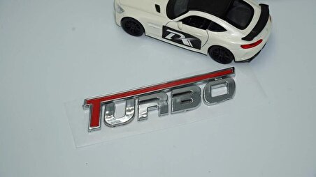 DK Tuning Opel Turbo Bagaj Krom Kırmızı ABS 3M 3D Bagaj Yazı Logo