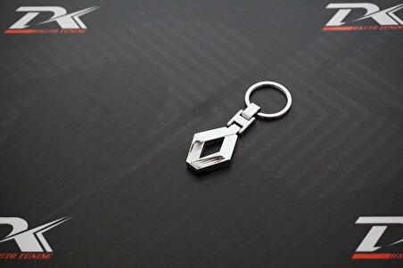 Renault Logo Krom Metal Çift Yön Anahtarlık