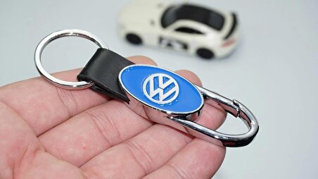 DK Tuning Volkswagen Logo Deri Metal Anahtarlık