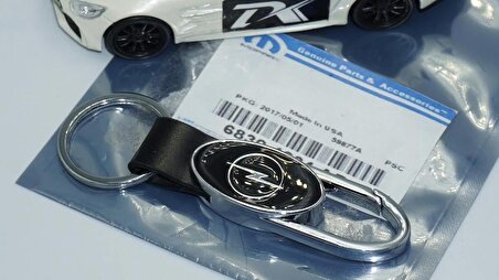 DK Tuning Opel Logo Deri Metal Anahtarlık