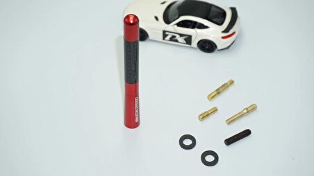 DK Tuning MazdaSpeed Tavan Anteni Karbon Kırmızı Mazda İle Uyumlu