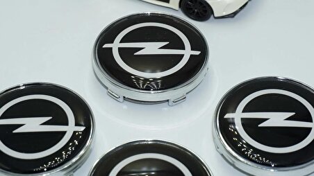 DK Tuning Opel Gümüş Siyah Jant Göbeği Kapak Seti 60mm