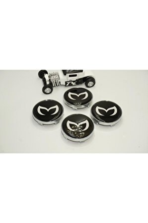 Mazda Batman Logo Jant Göbeği Kapak Seti 60mm