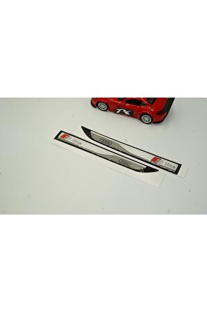 Audi S Line A5 A6 A7 A8 Yan Aynalar Ve Çamurluk Yanı Damla Desen Bıçak Logo Arma Seti