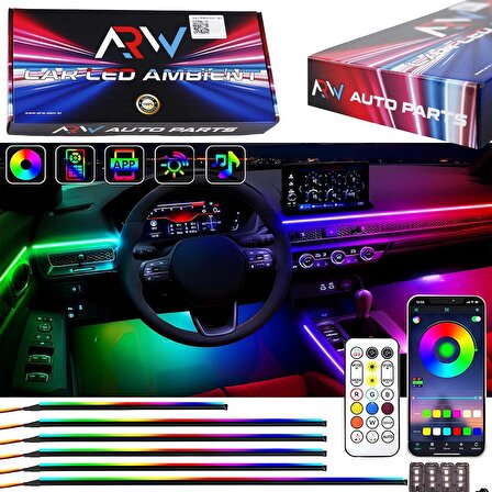 ARW Ambiyans RGB Araç İçi Ambiyans 210 Mod Full Fonksiyon