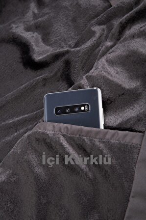 Su ve Rüzgar Geçirmez Kürklü Softshell Erkek Mont