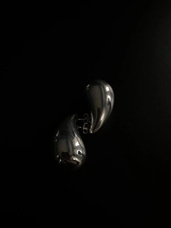 Hande Erçel Bottega Gözyaşı Damlası Model gümüş Medium Küpe
