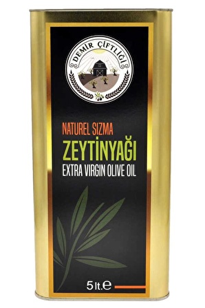 Demircifligi Naturel Soğuk Sıkım Sızma Zeytinyağı 5 lt Teneke 