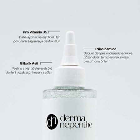 Derma Nepenthe AHA Tonik 200 Ml - Canlandırıcı ve Gözenek Sıkılaştırıcı Glikolik Asit