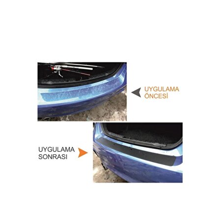 Hyundai I20 İçin Uyumlu Aksesuar 2015 Öncesi Oto Bagaj Ve Kapı Eşiği Sticker Seti Karbon