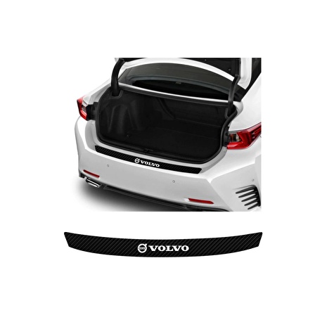 Volvo V40 İçin Uyumlu Aksesuar Oto Arka Tampon Bagaj Koruyucu Sticker 92*7 Cm