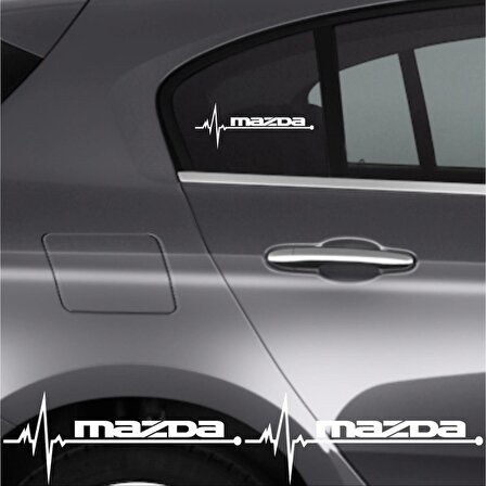 Mazda 626 İçin Uyumlu Aksesuar Oto Ritim Sticker 2 Adet 20*9 Cm