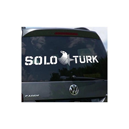 Solo Türk Sticker Oto Arka Cam Sticker 52*13 Cm