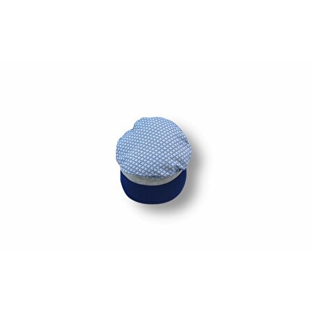 Cep Saat Nakışlı Şapkalı Uzun Kollu Zıbınlı 3lü Erkek Bebek Takımı Mavi