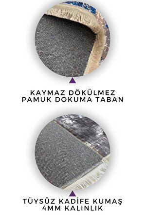 Roslyn Home Kırmızı Vintage Yolluk Yıkanabilir Kaymaz Taban Kadife Kumaş Dokuma Taban Koridor Halı