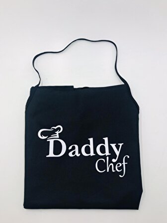 Mutfak Önlüğü - Daddy Chef - Siyah